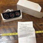 Nos Mini Trio Auto Gauges Ammeter Oil Pressure Water Temperature New. Price: $29.04.
