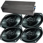 Pioneer GM-D1004 Channel Car Amplifier & 4X TS-G6930F 6"X9" 400W Speakers New. Price: $301.99.
